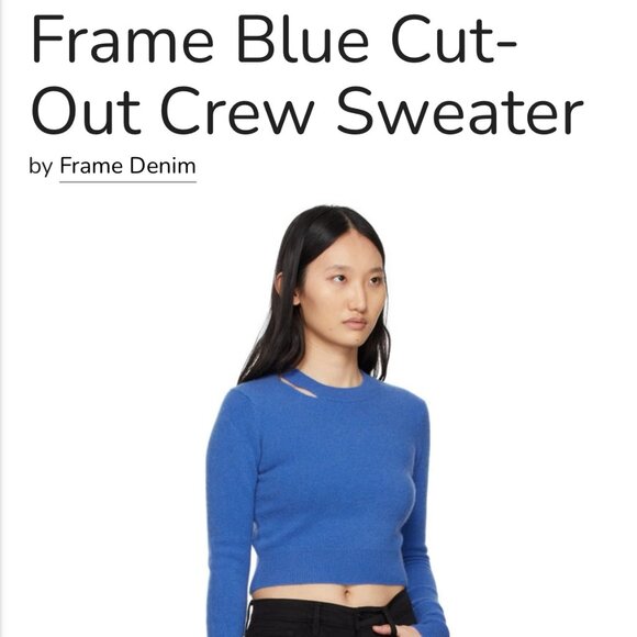 Frame cashmere blend knit sweater - Picture 1 of 10